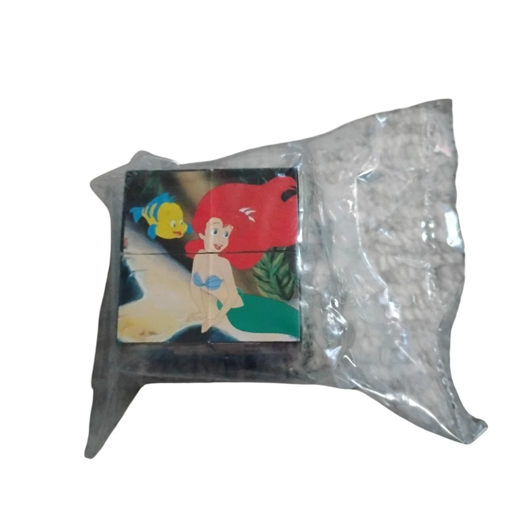Disney The Little Mermaid Mini Puzzle Cube Ariel Flounder Sebastian Magic Cube